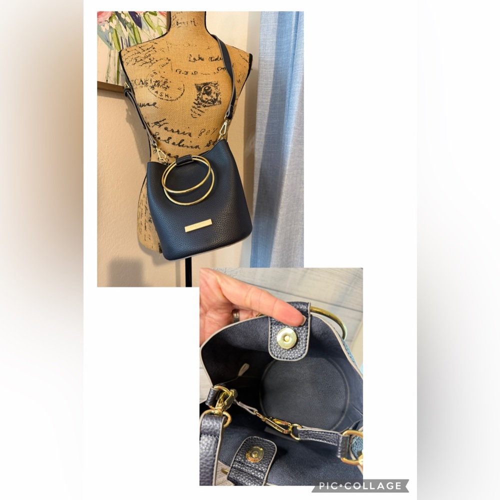 Katie Loxton London Suki Bucket Bag Navy